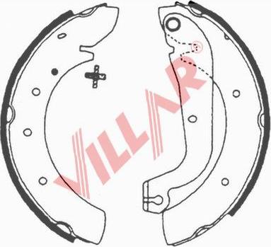 Villar 629.0603 - Bremžu loku komplekts www.autospares.lv