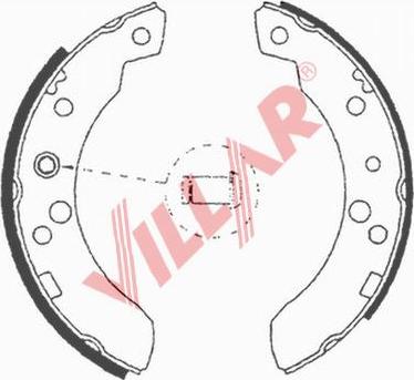 Villar 629.0611 - Bremžu loku komplekts autospares.lv