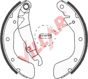 Villar 629.0618 - Bremžu loku komplekts www.autospares.lv