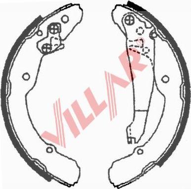 Villar 629.0689 - Bremžu loku komplekts autospares.lv