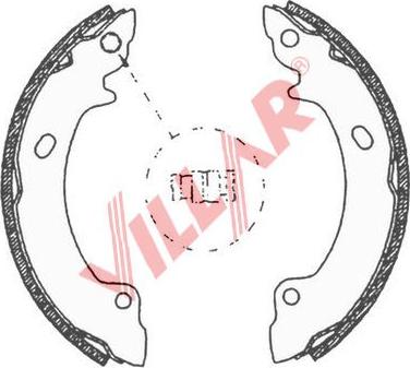 Villar 629.0680 - Bremžu loku komplekts www.autospares.lv