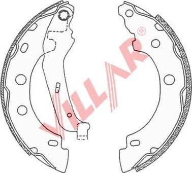 Villar 629.0682 - Bremžu loku komplekts www.autospares.lv