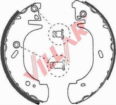 Villar 629.0633 - Bremžu loku komplekts www.autospares.lv