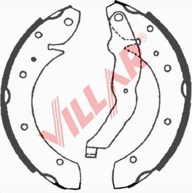 Villar 629.0623 - Brake Shoe Set www.autospares.lv