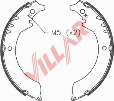 Villar 629.0679 - Brake Shoe Set www.autospares.lv