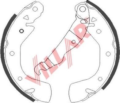 Villar 629.0895 - Bremžu loku komplekts autospares.lv