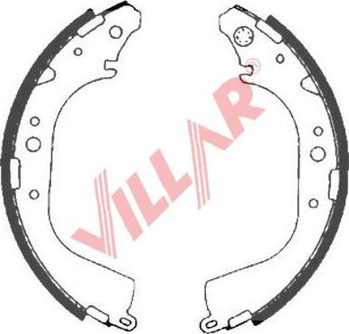 Villar 629.0892 - Bremžu loku komplekts www.autospares.lv