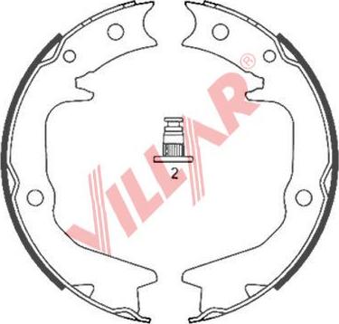 Villar 629.0848 - Комплект тормозов, ручник, парковка www.autospares.lv