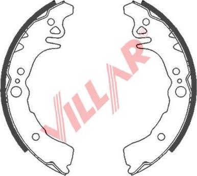 Villar 629.0852 - Bremžu loku komplekts www.autospares.lv