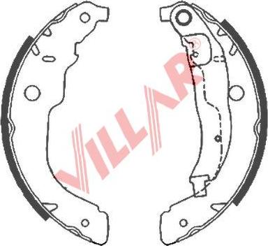 Villar 629.0863 - Brake Shoe Set www.autospares.lv