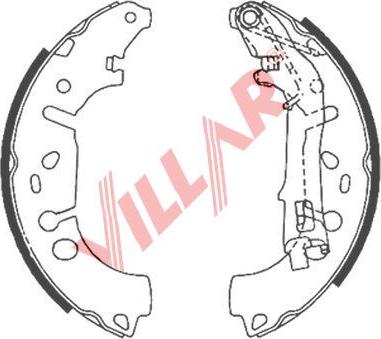 Villar 629.0867 - Bremžu loku komplekts autospares.lv