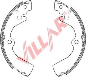 Villar 629.0809 - Bremžu loku komplekts autospares.lv