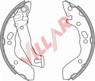 Villar 629.0804 - Bremžu loku komplekts www.autospares.lv