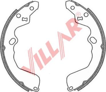 Villar 629.0806 - Bremžu loku komplekts www.autospares.lv