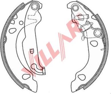 Villar 629.0801 - Bremžu loku komplekts autospares.lv