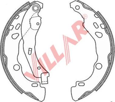 Villar 629.0807 - Bremžu loku komplekts autospares.lv