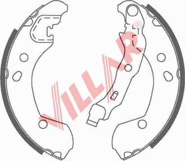 Villar 629.0816 - Bremžu loku komplekts www.autospares.lv