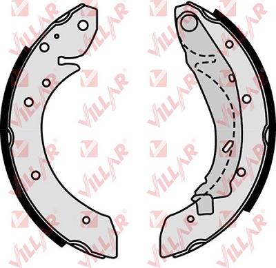 Villar 629.0826 - Brake Shoe Set www.autospares.lv