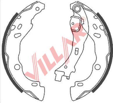 Villar 629.0872 - Brake Shoe Set www.autospares.lv