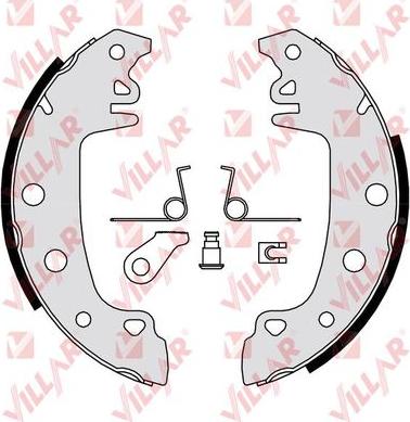 Villar 629.0357 - Brake Shoe Set www.autospares.lv