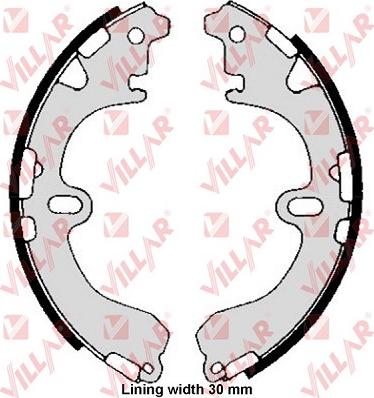 Villar 629.0317 - Brake Shoe Set www.autospares.lv