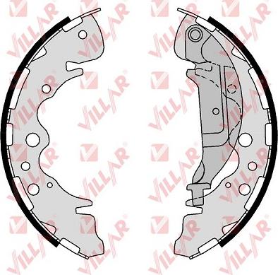 Villar 629.0265 - Brake Shoe Set www.autospares.lv