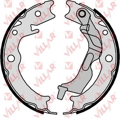 Villar 629.0208 - Brake Shoe Set, parking brake www.autospares.lv