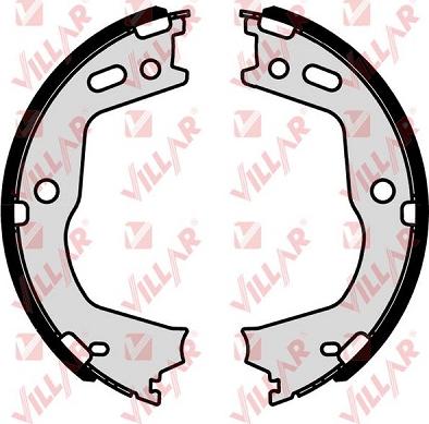 Villar 629.0272 - Brake Shoe Set, parking brake www.autospares.lv