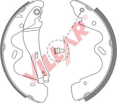 Villar 629.0798 - Bremžu loku komplekts autospares.lv