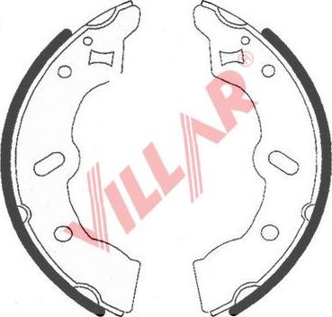 Villar 629.0744 - Bremžu loku komplekts www.autospares.lv