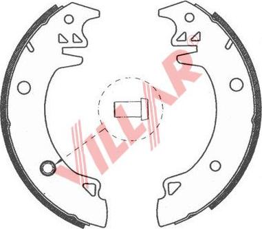 Villar 629.0755 - Brake Shoe Set www.autospares.lv