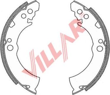 Villar 629.0752 - Bremžu loku komplekts www.autospares.lv