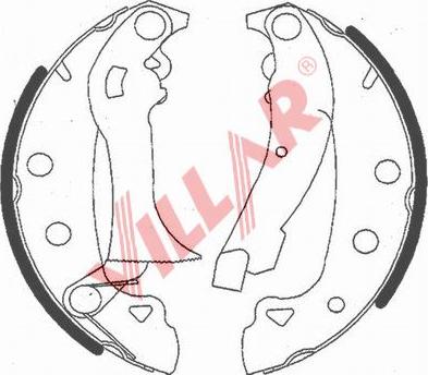 Villar 629.0767 - Brake Shoe Set www.autospares.lv