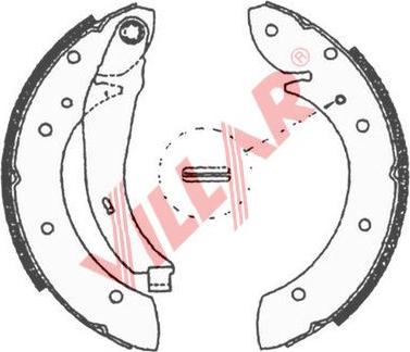 Villar 629.0705 - Brake Shoe Set www.autospares.lv