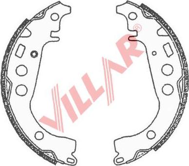 Villar 629.0707 - Bremžu loku komplekts www.autospares.lv