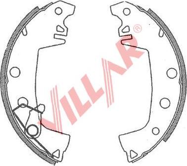 Villar 629.0715 - Bremžu loku komplekts autospares.lv