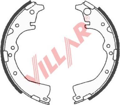 Villar 629.0713 - Brake Shoe Set www.autospares.lv