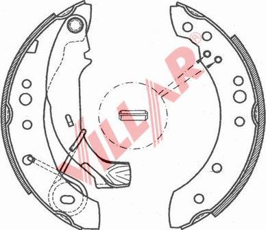 Villar 629.0785 - Brake Shoe Set www.autospares.lv