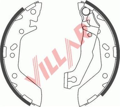 Villar 629.0780 - Brake Shoe Set www.autospares.lv