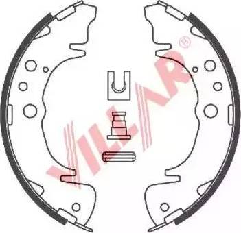 Villar 629.0781 - Brake Shoe Set www.autospares.lv