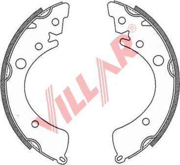 Villar 629.0735 - Brake Shoe Set www.autospares.lv