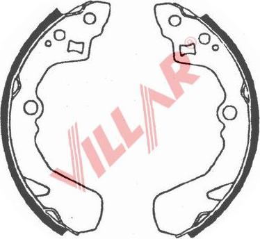 Villar 629.0732 - Bremžu loku komplekts www.autospares.lv