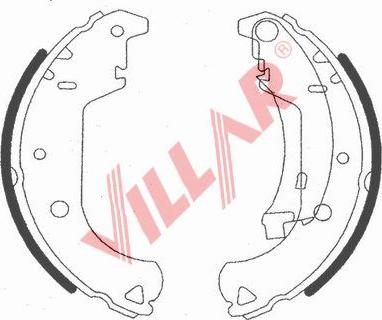 Villar 629.0724 - Bremžu loku komplekts autospares.lv