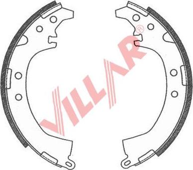 Villar 629.0776 - Brake Shoe Set www.autospares.lv