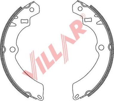 Villar 629.0770 - Bremžu loku komplekts www.autospares.lv