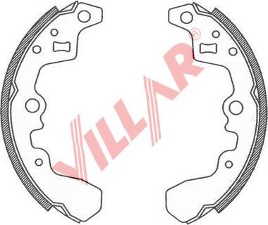 Villar 629.0773 - Bremžu loku komplekts www.autospares.lv