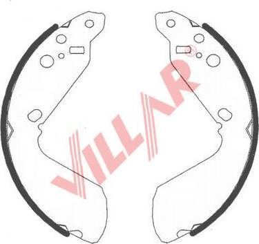 Villar 629.0772 - Bremžu loku komplekts www.autospares.lv