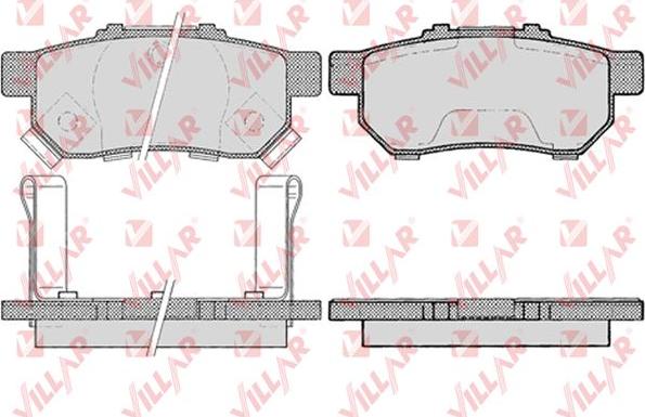 Villar 626.0991 - Тормозные колодки, дисковые, комплект www.autospares.lv