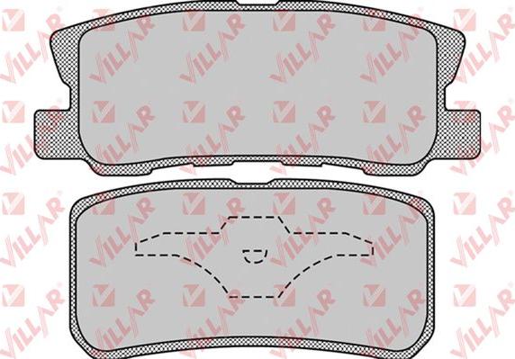 Villar 626.0954 - Brake Pad Set, disc brake www.autospares.lv