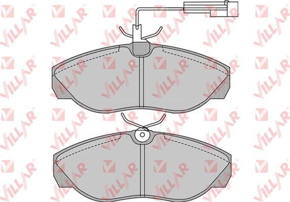 Villar 626.0965 - Bremžu uzliku kompl., Disku bremzes www.autospares.lv